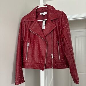 New York & company fashion leather jacket.